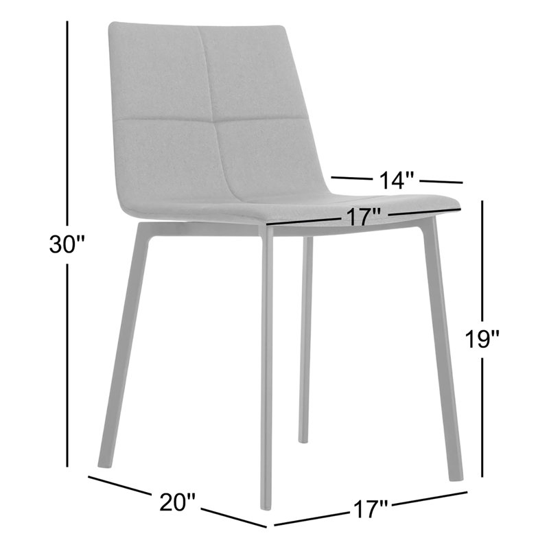 Between Us Upholstered Dining Chair, Tait Stone Textured Basketweave