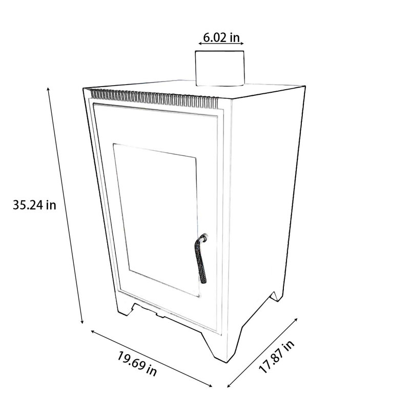 Carbon steel fireplace Wood burner fireplace