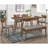 Natural Walnut Rectangular Dining Table