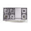 Cuisinière ILVE Nostalgie II Series 48 po à double combustible avec 8 brûleurs scellés et plaque de cuisson (gaz naturel, porte pleine)-1855894090-1855894135