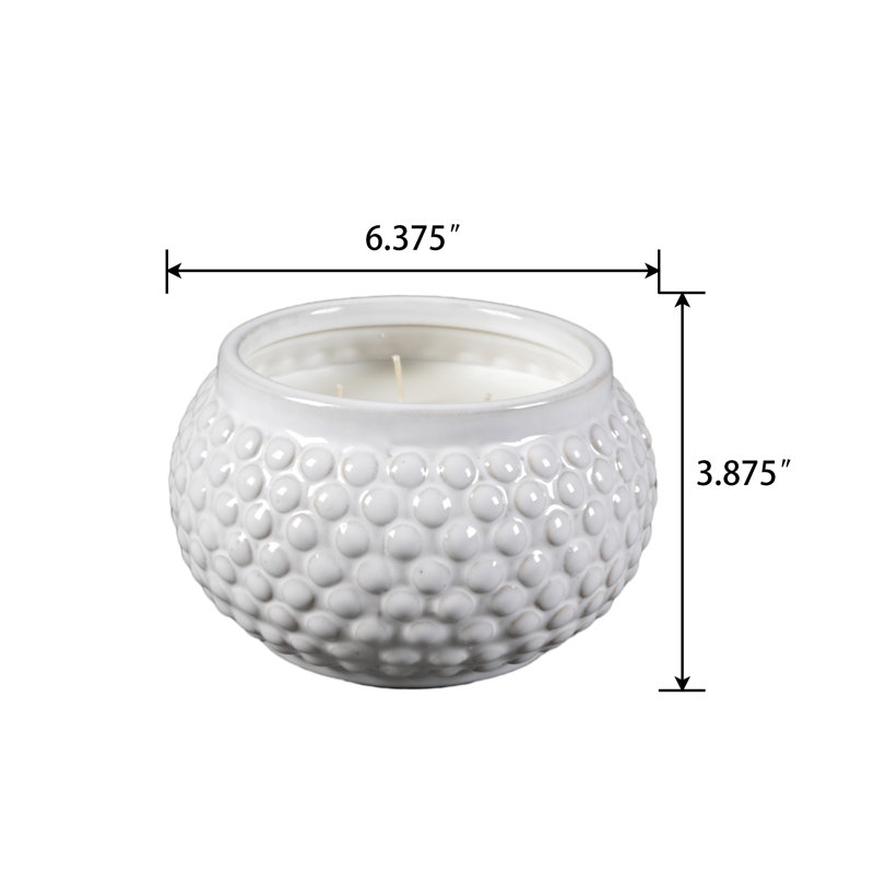 Bougie cloutée en céramique 6,38 "(23 oz)