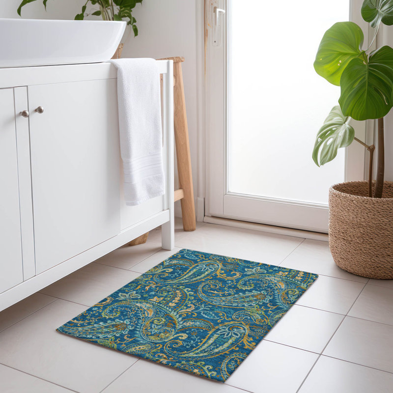 Tapis intérieur / extérieur Kinslee, Rectangle 1 pi 8 po x 2 pi 6 po