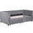 Twin Daybed With 2 Storage Drawers And Ergonomic Back, Gray Modern Design Spacious-1993655660