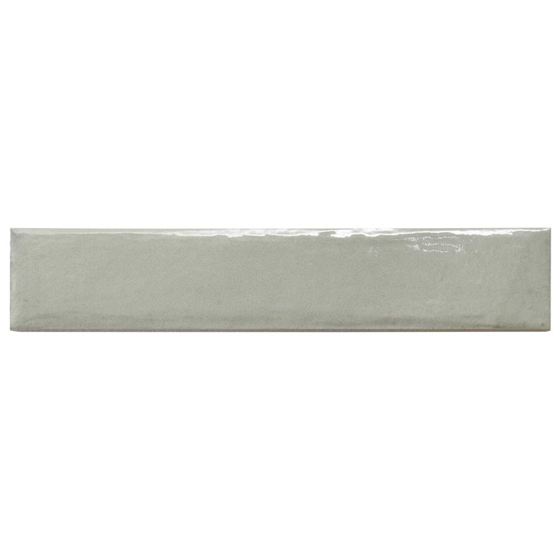 Paint 3x16 Glossy Porcelain Tile, Verde Green