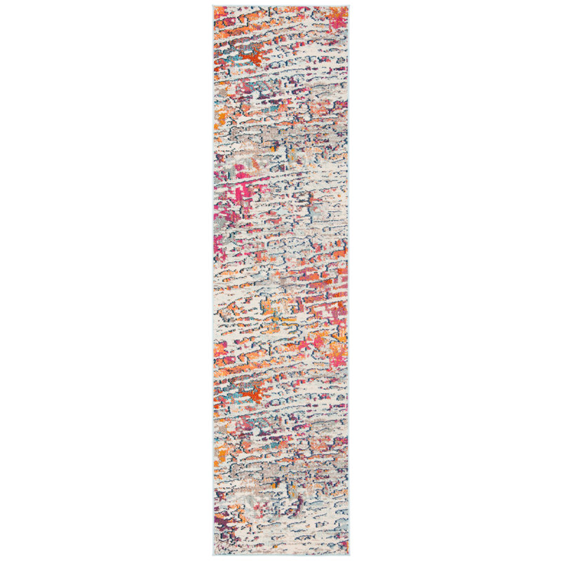 Felty Abstract Area Rug, Runner 2'2" x 10'