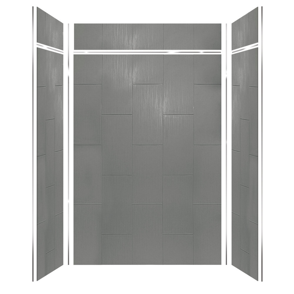 Prodigy 96" H x 36" D Three Panel Shower Wall Transolid 