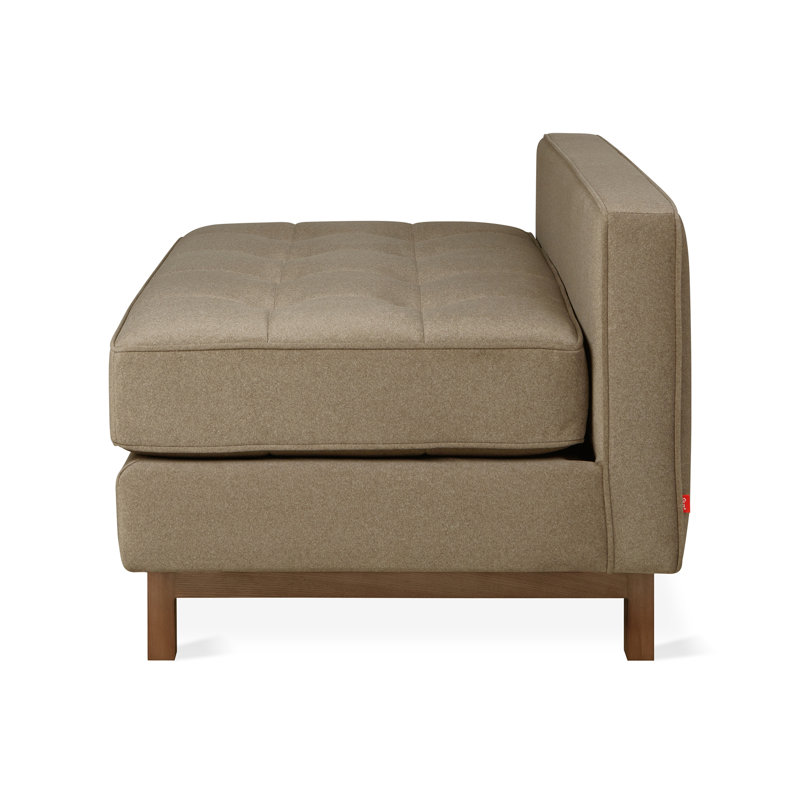 Jane 2 Lounge Chair, Merino Mocha, Classic Walnut