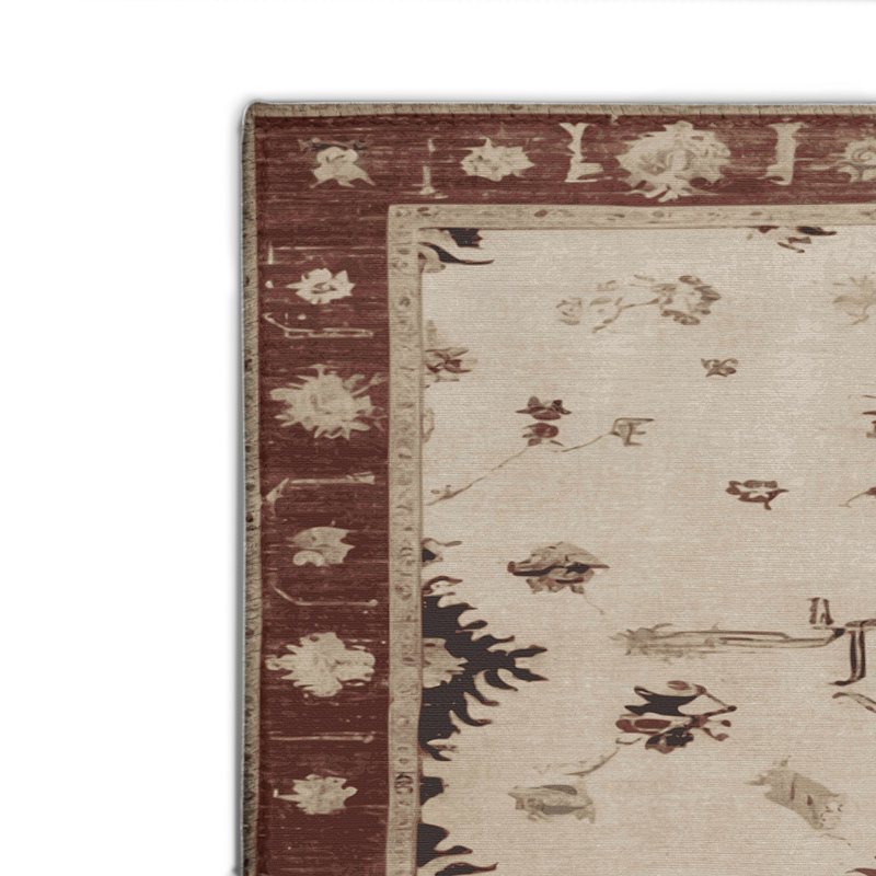 Tapis d'intérieur et d'extérieur surteint beige, Rectangulaire 2 pi x 3 pi