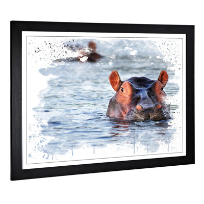 Hippo Hippopotamus - Wall Art