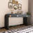 Wooden Entryway Table With Burl Veneer-718698867