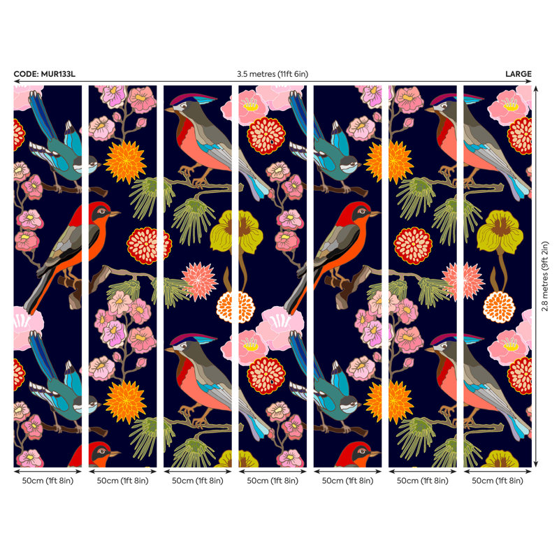 Sowards Matte Wall Mural, 280cm L x 350cm W