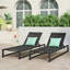 Ensemble de chaises longues réglables en aluminium pour une détente en plein air-970634676-970634683