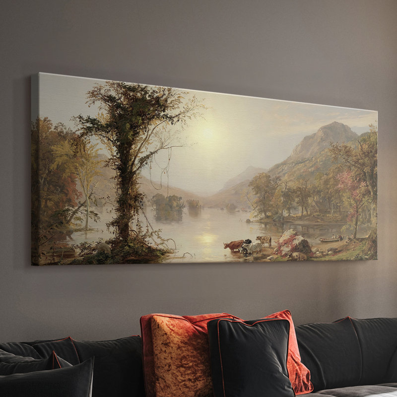 Série paysage - CCCCI - Toile tendue avec châssis - Prêt à accrocher, H 16 po x l 40 po