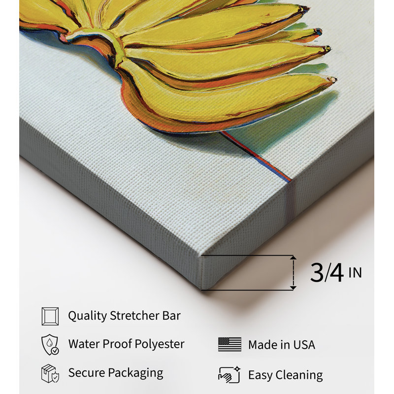 Peinture à l'huile de banane, 18"H x 24"W, Canvas, Unframed
