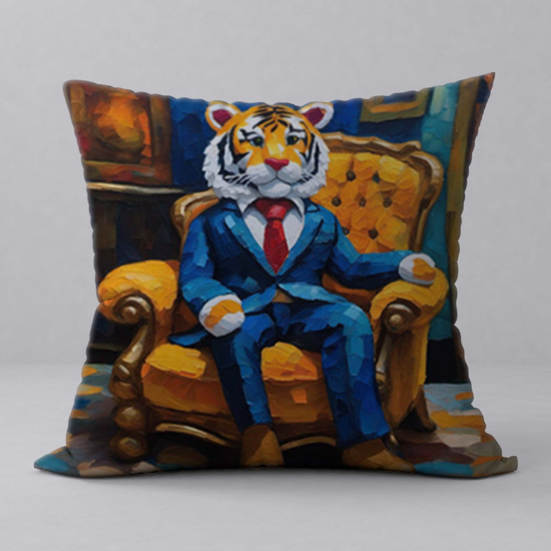 Polyester Throw Square Pillow Cover & Insert