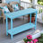 Outdoor 48'' Patio HDPE Adirondack 2-Tier Shelf Console Table, Rectangular Table Side Table, All-Weather Resistance-1156715850
