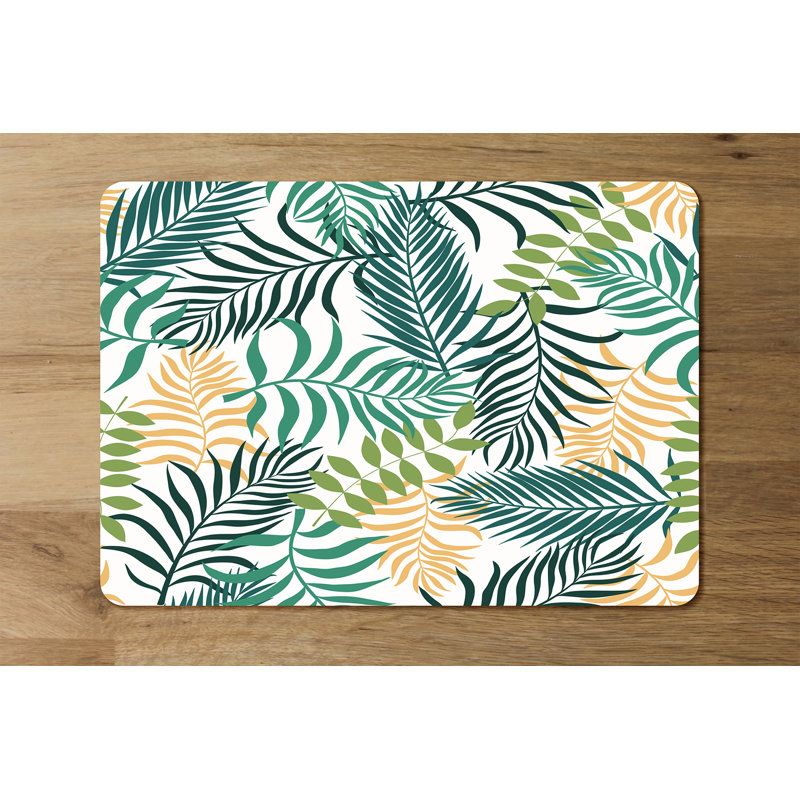 Duccio Wood Floral Rectangle Placemat
