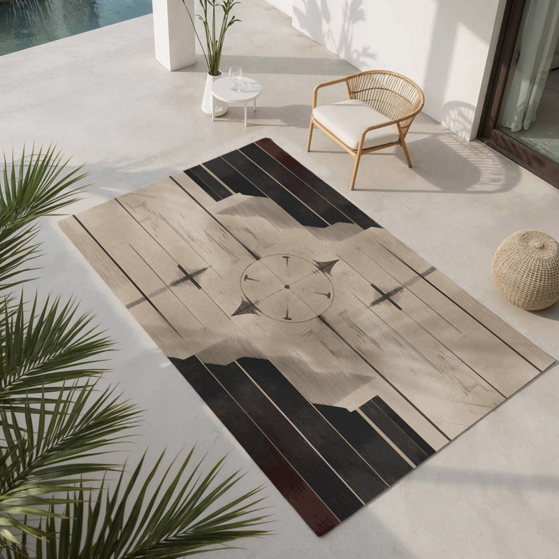 Tapis intérieur et extérieur Noble Nexus, Rectangle 4pi x 6 pi