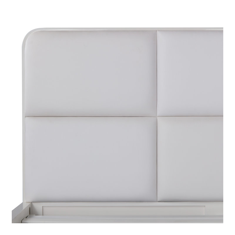 Chelsea Upholstered Leather Standard Bed, King