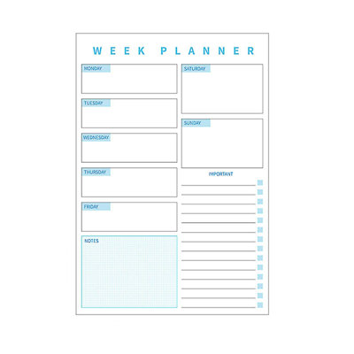 the nootbook Magnetic Absorber Tearable Memo Book Efficiency Manual Weekly Record Book Management Weekly Plan Book