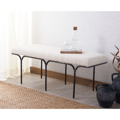 Banc rembourré Poviones Boucle