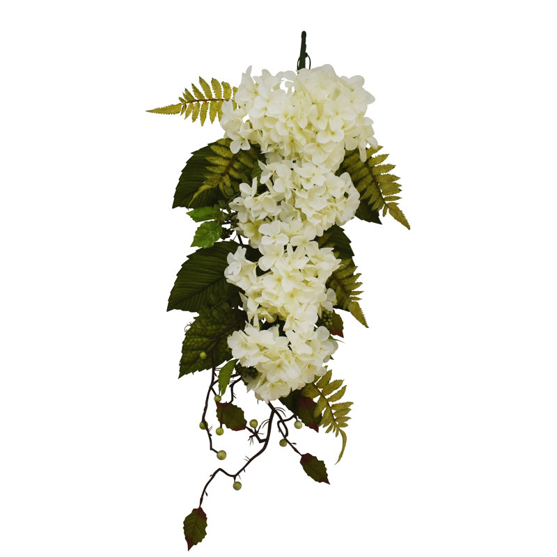 36" Cream Hydrangea Teardrop
