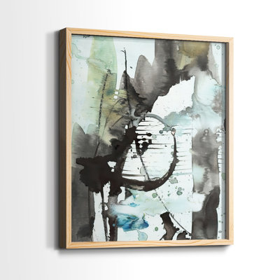LyricalAb Abstract II, reproduction encadrée - bois massif
