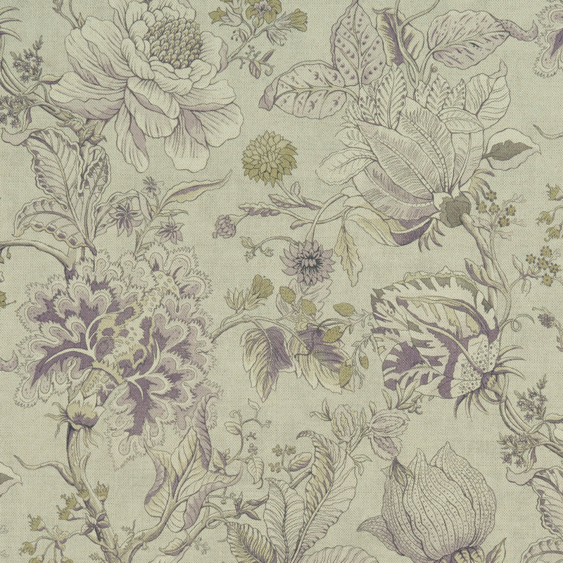 Sissinghurst Fabric, Heather/Olive