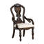 Chaise de salle à manger avec accoudoirs ornés de corbeaux 2 pièces Traditional Style