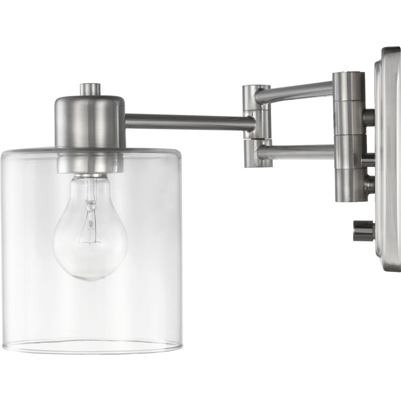 Taio Swing Arm Sconce, Brushed Nickel