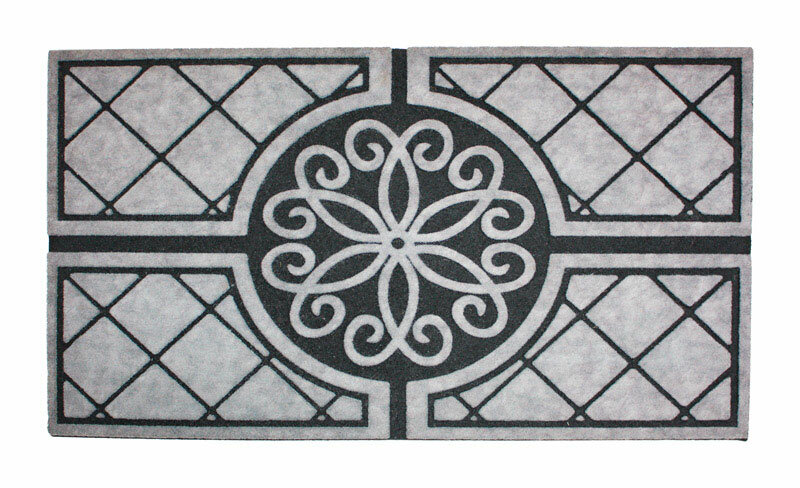 Spin 30 x 18 Non-Slip Outdoor Door Mat World Menagerie