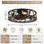 Abraya 20 po Ventilateur de plafond industriel à profil bas avec télécommande, ventilateur de plafond encastré en corde de chanvre