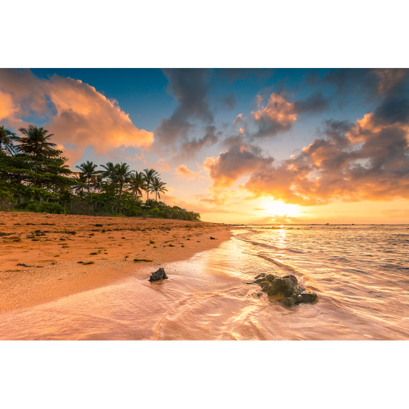 Sunrise At Beach by Yuri De Mesquita Bar - Wrapped Canvas Print, 51cm H x 76cm W x 3.8cm D
