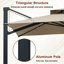 Parasol en aluminium pour porte-à-faux de patio-966120097