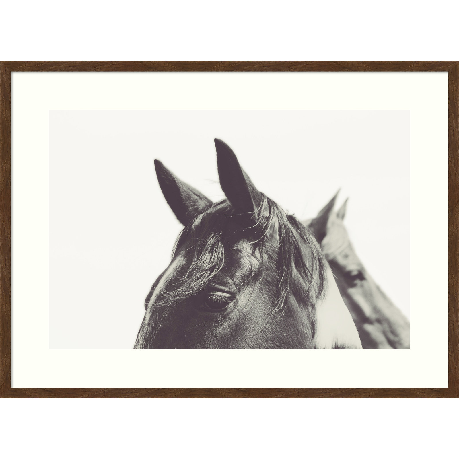 Partner by Emiko And Mark Franzen, Brown Framed Paper, 29" H x 41" W x 1.5" D