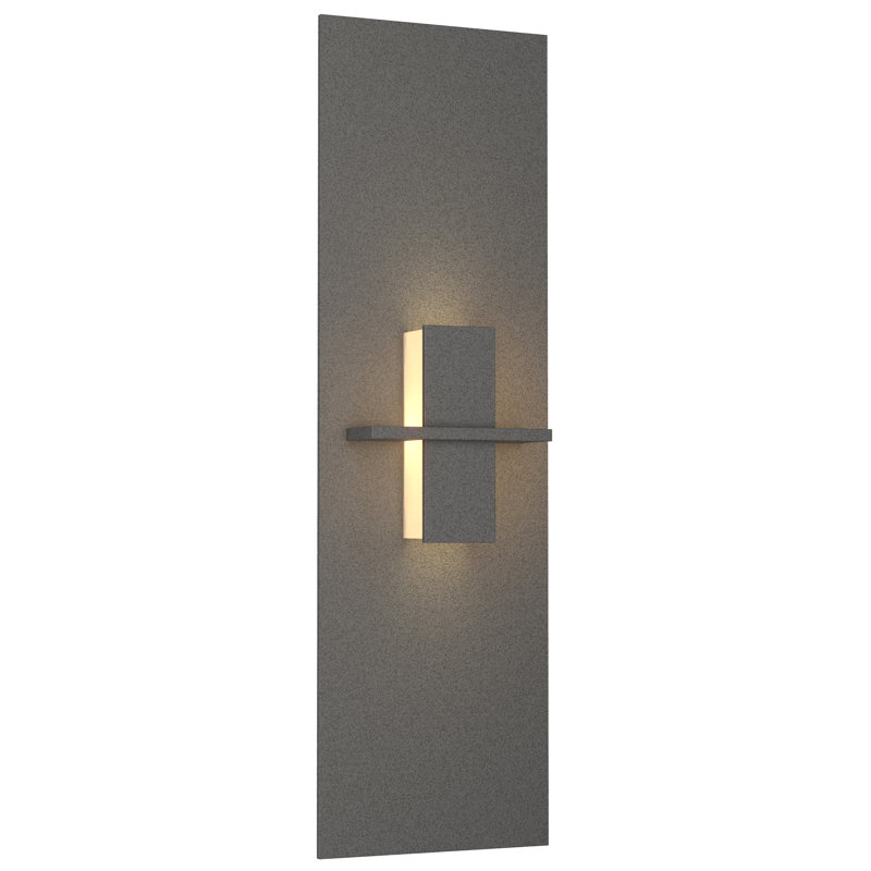 Aperture 1 - Light Flush Mount Sconce, Natural Iron, White Art