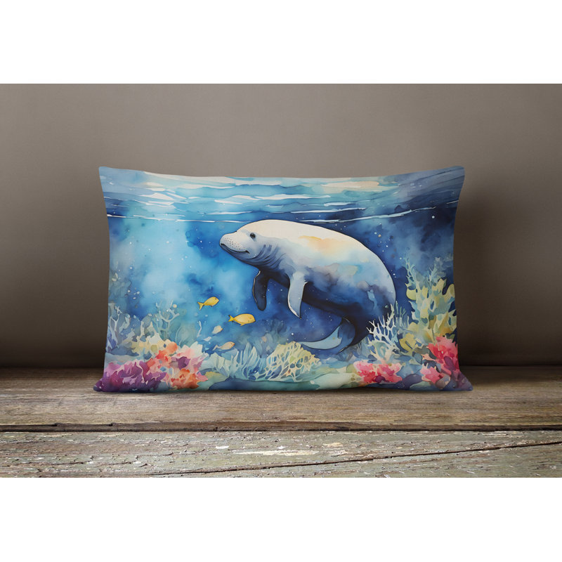 Manatee Throw Pillow