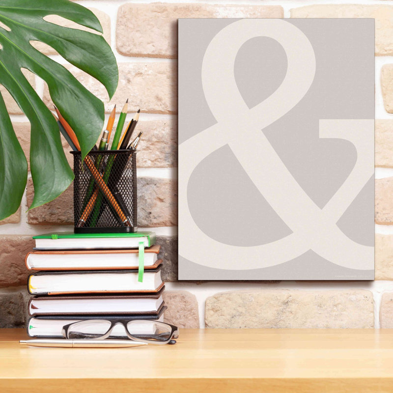 «&» par Design Fabrikken, estampe numérique sur toile, H 16 po x l 12 po x P 0,75 po