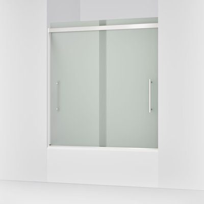 Pleat Frameless Sliding Bath Door
