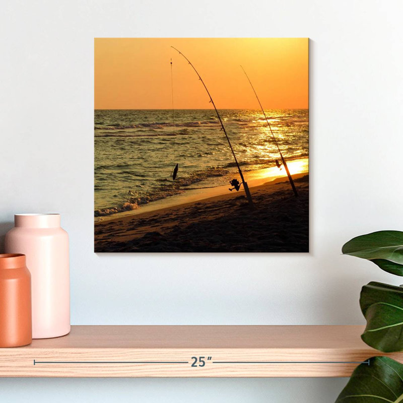 Senne American Sunset Fishing, H 16 po x l 16 po
