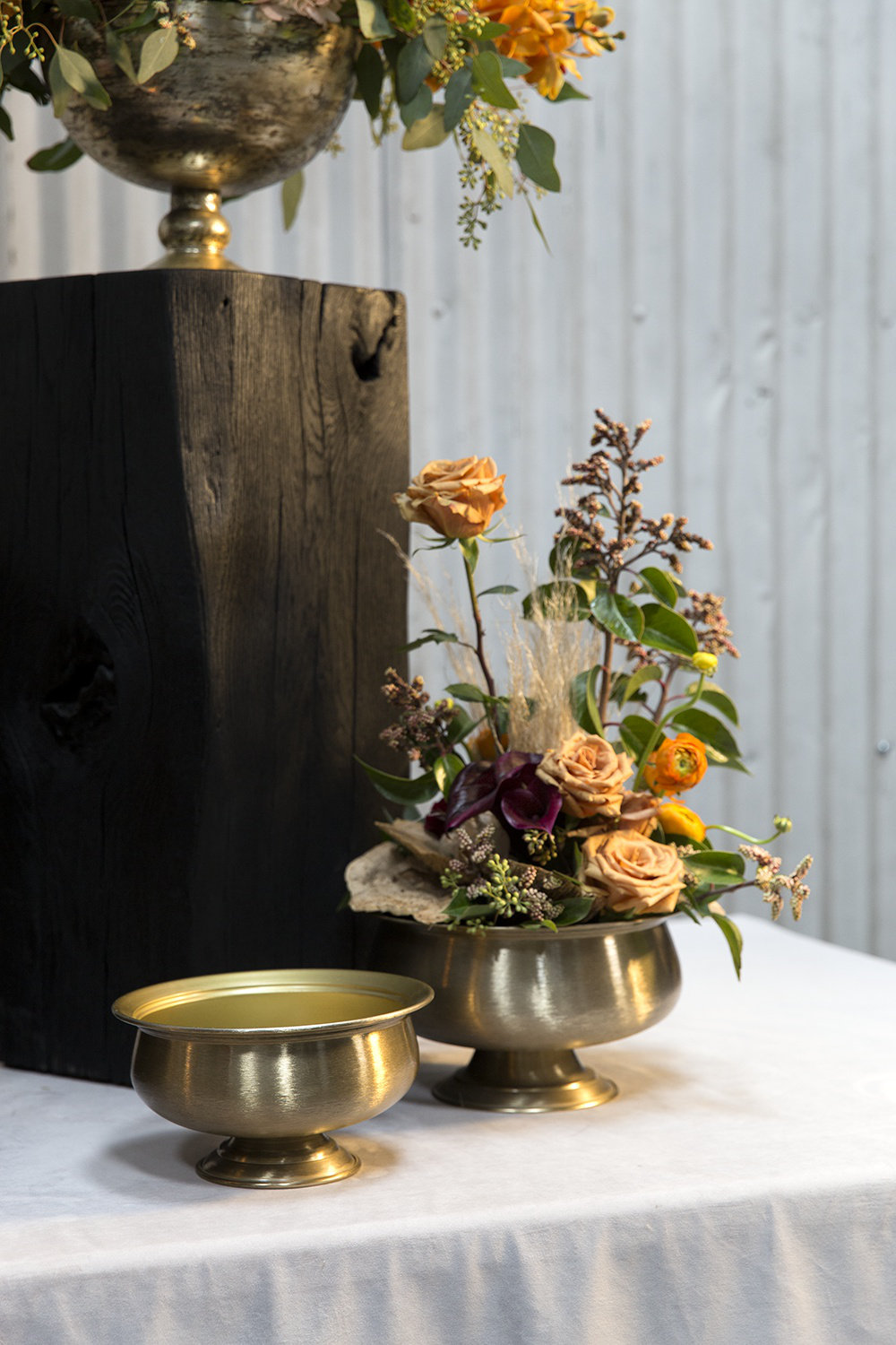 Gola Handmade Metal Table Vase, 5.75" H x 9.75" W x 9.75" D