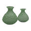 Ensemble de deux petits vases en verre faits à la main