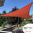 Triangle Shade Sail, High-Density Polyethylene Material, Rust-Red-90570744