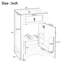 Meuble-lavabo de 20 pouces avec lavabo en céramique