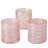 3 Piece Pink Beach Chic Hurricane Candle Holders