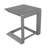 Harleen Square Metal Outdoor Side Table-1201241038-1201241033