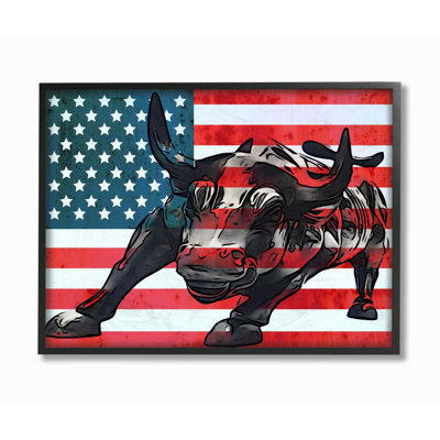 " American Flag USA Bull Design "