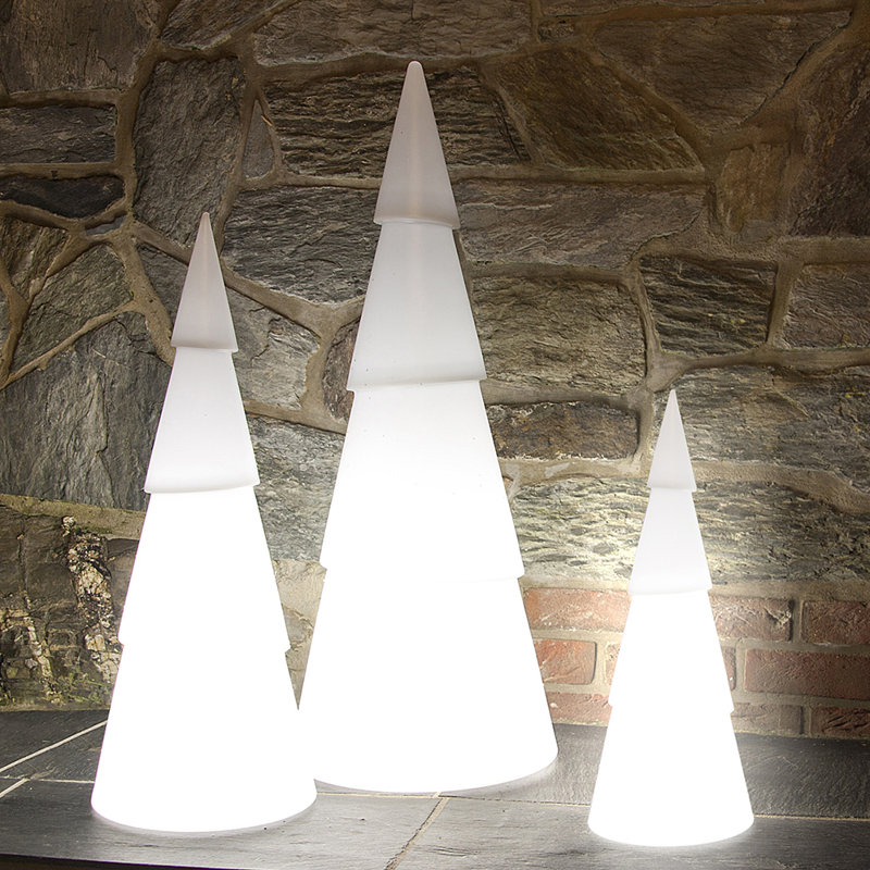 Audria Solar Powered Outdoor Floor Lamp, 100cm H x 39cm W x 39cm D
