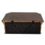 Table de chevet en bois avec chargeur USB