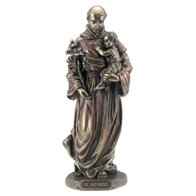 Figurine en polyester 8,07, bronze